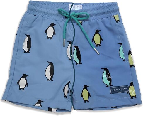 Holly & Beau Color Changing Swim Trunks for Boys, Crafted from Eco-Conscious Materials, Swim Trunks with Elastic Waistband in Saudi Arabia