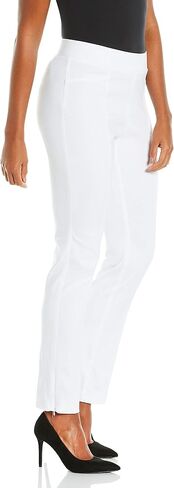Rafaella Women's Solid Supreme Stretch Dress Pants with Pull-on Waistband and Pockets, Durable Work Slacks, 30.5" Inseam in Kuwait
