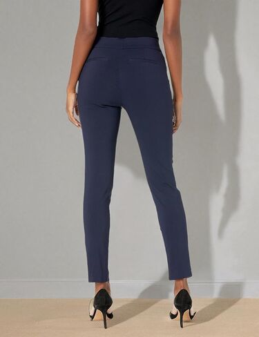 Rafaella Women's Solid Supreme Stretch Dress Pants with Pull-on Waistband and Pockets, Durable Work Slacks, 30.5" Inseam in Kuwait