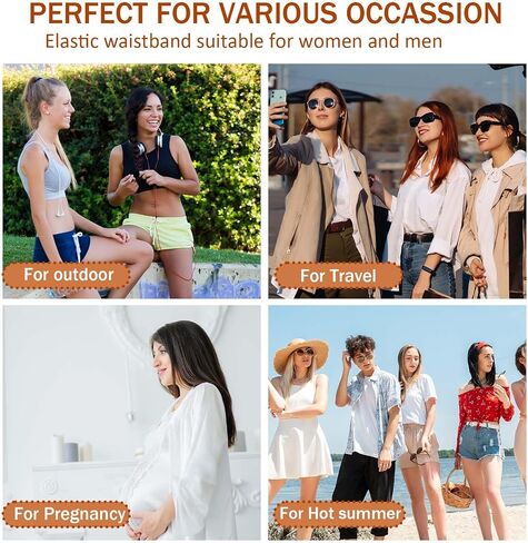 2 Pcs No Show Stretch Belt for Women, Adjustable Sweater Tuck Band, Elastic Belt for Jeans Pants Tuck Sweaters in Kuwait