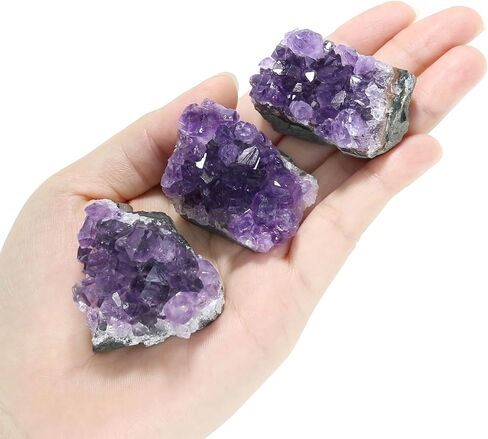 Natural Amethyst Crystal, Genuine Amethyst Stone for Healing, Reiki Energy Stones, Spiritual Protection, Raw Healing Stone for Meditation, Feng Shui Decor, Healing Crystals(About 0.15lb) in Saudi Arabia