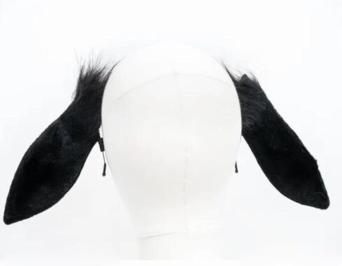 Rabbit Ears Handmade Animal Ears Halloween Cosplay Bunny Ears Flower Headband in Saudi Arabia