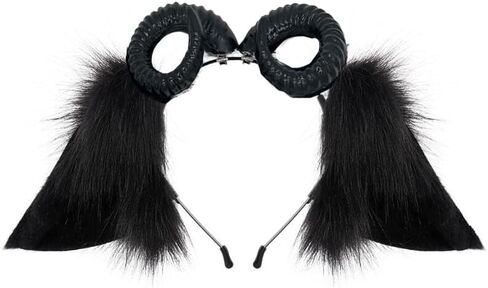 Rabbit Ears Handmade Animal Ears Halloween Cosplay Bunny Ears Flower Headband in Saudi Arabia