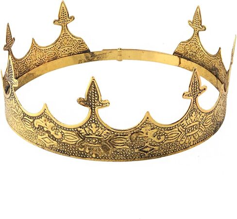Crown Hair Jewelry Royal King Diadem Men Metal Big Tiaras For Halloween Costume in Saudi Arabia