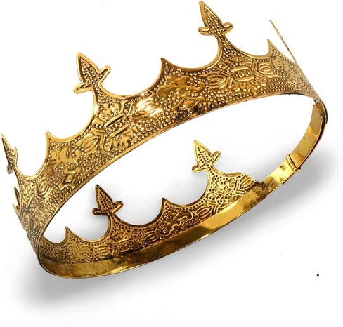 Crown Hair Jewelry Royal King Diadem Men Metal Big Tiaras For Halloween Costume in Saudi Arabia