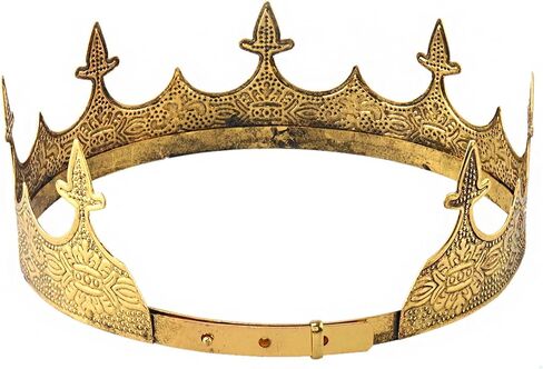 Crown Hair Jewelry Royal King Diadem Men Metal Big Tiaras For Halloween Costume in Saudi Arabia