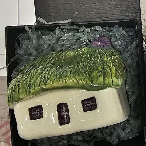 Handcrafted Ceramic House Tin Bothy Rustic Homedecor Gift Scoltand (Heather Thatch) in Saudi Arabia