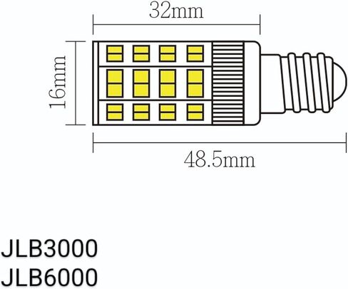 مصابيح استبدال مرآة الماكياج Jerdon - 2 مرايا مكياج المصابيح البديلة - JPT25W in Kuwait