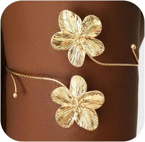 Upper Arm Cuff Bracelets for Women Adjustable Starfish Flower Arm Cuffs Open Bracelets Jewelry in Saudi Arabia
