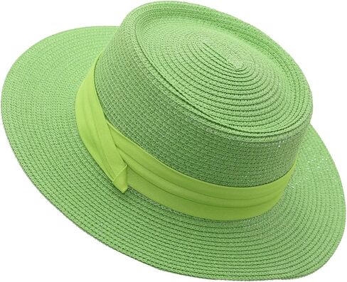 Straw Boater Hats for Men Women Wide Brim Skimmer Beach Summer Sun Hat in Saudi Arabia
