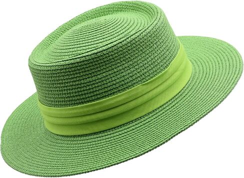 Straw Boater Hats for Men Women Wide Brim Skimmer Beach Summer Sun Hat in Saudi Arabia