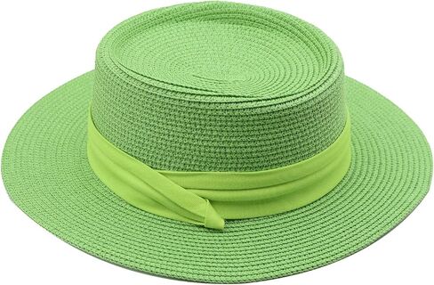 Straw Boater Hats for Men Women Wide Brim Skimmer Beach Summer Sun Hat in Saudi Arabia