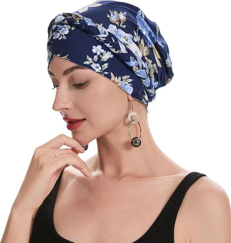 ZLYC Chemo Headwear Pre Tied Turban Headwrap Lightweight Beanie Hat for Women in Saudi Arabia