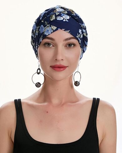 ZLYC Chemo Headwear Pre Tied Turban Headwrap Lightweight Beanie Hat for Women in Saudi Arabia