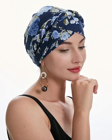 ZLYC Chemo Headwear Pre Tied Turban Headwrap Lightweight Beanie Hat for Women in Saudi Arabia