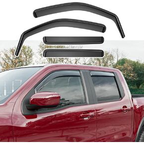Xipoo Side Window Visor Deflector Compatible with 2022-2025 Nissan Frontier Crew Cab Visor Trim Cover Side Window Deflector Replacement for 2022 2023 2024 2025 Nissan Frontier Accessories