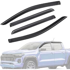 Window Visors Rain Guards Fit 2022, 2023, 2024, 2025 Honda Civic Sedan Side Window Deflectors Vent Shades Sun Visors Mugen Style Tape-On 4PCS