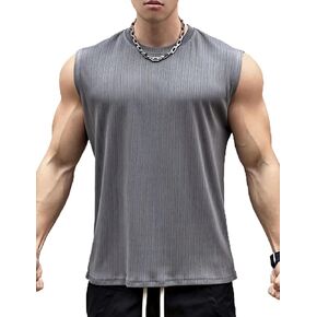 maytopia Mens Athletic Tank Tops Workout Sleeveless Muscle Shirts Quick Dry Gym Bodybuilding Tee Shirts