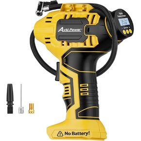 AVID POWER Tire Inflator (Battery Not Included), Compatible with DeWalt 20V Max Batteries of DCB Series, Not for Avid Power Batteries, Portable Air Compressor, Air Pump for Car, bike, ball