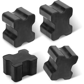 4 PCS Coil Spring Spacer Kit, Front Coil Spring Shock Absorbing Buffer Rubber Pad, 1.85“ x 1.22"Heavy-duty Rubber Coil Spring Lift Spacer, for Most Cars, SUVs, Trucks (Black)