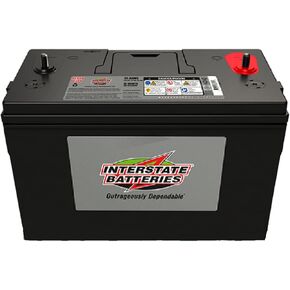 Interstate Batteries Marine Deep Cycle Battery 12V 100Ah 925CCA (31-AGM5) Pure Matrix Power Commercial Battery Pure Lead AGM Replacement (Group 31) Auxiliary Units APU, Starting Engines, Heavy Duty