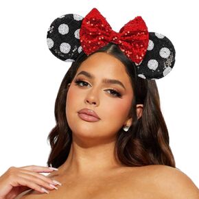 janylin dot mouse ars argelder women girls requin requin expleples party birthday hairband cosplay costume headloy (black-1)