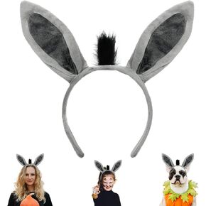 Beviliu Animal Ears عصابة الرأس آذان واقعية Hairband Hairween عيد الميلاد مكياج غسل غسل