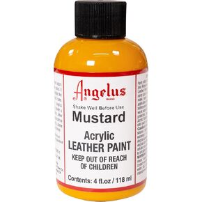 Angelus Acrylic Leather Paint, 4 oz, Mustard