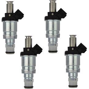 4pcs حقن الوقود بديل لعام 1998-2002 Honda Accord Ex DX 3.0L 2.3L Civic 1.6L Odyssey 3.5l 1997 1998 1999 Acura CL 3.2L 3.0L 2.3L FJ340 06164P8A000 06164P8AA00