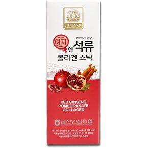 Korean Beauty Baekje Geumsan Women's Pomegranate Collagen Jelly Stick 5.1oz / 6 Count (1 Pack)