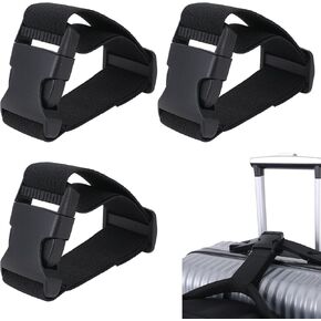 3pcs Add a Bag Luggage Straps, Adjustable Suitcase Strap Luggage Connector Straps for Connecting Two Suitcases or Smaller Packages Together Travel Accessories