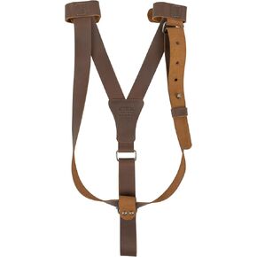 Hat Harness, Hat Holder for Travel Transporting, Ideal for Purses, Totes, Bags, Backpacks and Luggage, Full Grain Leather, Handmade, Bourbon Brown
