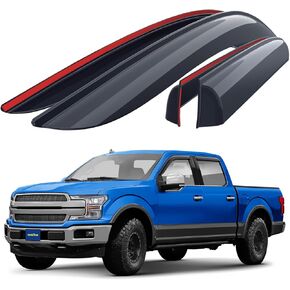 Goodyear Shatterproof Window Diplectors لـ RAM Promaster 2014-2025 ، حرس المطر على الشريط ، وأقنعة النوافذ ، تنحرف تنفيس ، تنفيس ، إكسسوارات الشاحنة ، 2 pcs- gy008711