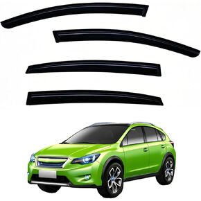 حراس المطر Windows Fits Fits 2013-2015 XV Crosstrek ، Window Wind Diplectors Deplectors Days for 2016-2017 Crosstrek ، 2012-2016 Impreza Hatchback ، 4 قطع