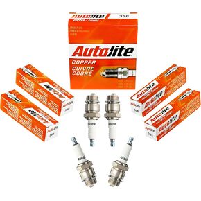 Autolite 388 Copper Resistor Automotive Replacement Spark Plugs (4 Pack)