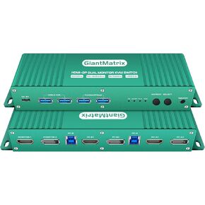 KVM Switch 1 Monitors 2 Computers HDMI EDID Emulator 4K 60Hz kvm Switch hdmi 2K 144Hz EDID Copy hdmi 2.0 kvm edid Clone 3440 * 1440 100hz 2 Port hdmi kvm Switch edid usb3.0 XJL