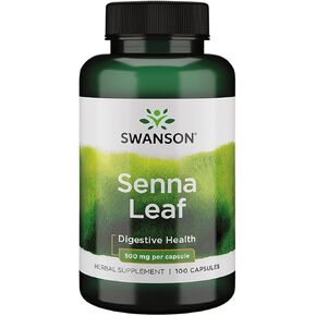 Swanson Senna Leaf 500 Milligrams 100 Capsules