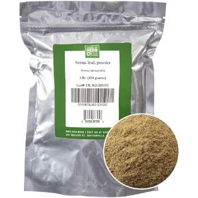 MONTEREY BAY HERB CO. Senna Leaf Powder | Used in Teas & Tinctures | Encapsulate as Dietary Supplement (1lb)