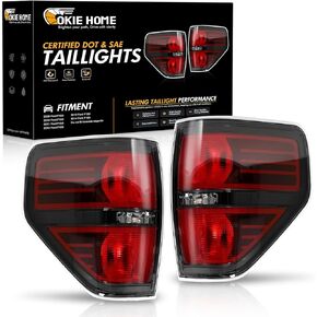 F150 Tail Lights متوافقة مع Ford F150 F-150 2009 2010 2011 2012 2013 2014 Tail Linght Assembly Pickup Truck Smoked Brake Lamp