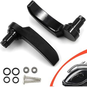 Gloss Black Saddlebag Latches Kit, Saddlebag Lifters Compatible with 2014-2024 Street Glide, Road King Special, Road Glide Special, Ultra Limited Hard Bag