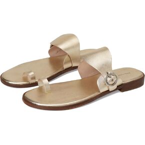 Women's Barcelona Slip On Sandal Slides, Gold Metallic, 10