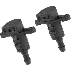 Windshield Wiper Washer Nozzle Spray Jet Fit for Kia Forte 2014-2018 No.986303X000 - Pack of 2 Black Replacement