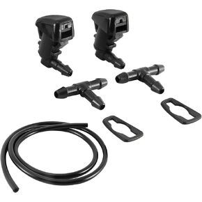 Windshield Washer Nozzles for 2007-2011 Ford Edge, 2007-2010 Lincoln MKX Base Sport Premium Sport Replaces OEM # 7T4Z-17603-A 8S4Z-17603-AA, Spray Jet Kit
