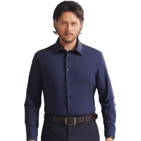 Men's Dress Shirts, TriProof Stretch Iron-Free Shirts Long Sleeve Button Down Wrinkle Free Casual Business Shirt