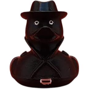 Shadow Duck Figurine - Detective Noir Collectible Duck for Jeeps - Mystery Dashboard Decor - Car Desk Ornament - Gothic Office Decorations - Ducking Gift - Collectible Ducks - 3D Printed in Canada