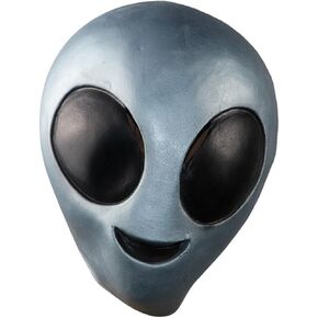 Realistic Alien Head Mask, Full Head Halloween Costume for Adults, Scary Party Prop, Great for Cosplay and Fancy Dress