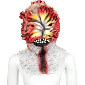 Pigmiss Scary Mask Halloween Scary Full Head Latex Mushroom Zombie Mask Creepy Demon Ceygear Halloween Cosplay Props