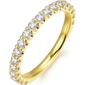 2.5mm Moissanite Wedding Bands for Women, Moissanite Rings for Women, Eternity Bands for Women