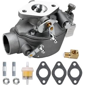 EAE9510C Carburetor Replacement for Ford Jubilee NAA NAB 600 700 Tractor Marvel Schebler TSX428 B2NN9510A (1955-1957) with 134 CID Engines with Fuel Filter Mounting Gaskets Spark Plug (EAE9510C)
