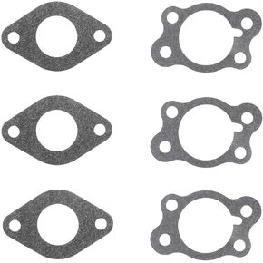 Carburetor Gasket Compatible with EZGO Golf Cart 295cc 350cc Marathon Medalist TXT Freedom ST Sport ST350 MPT Workhorse 800 875 1200 Club Clays Car Shuttle Gas 4-Cycle Robin Engine Pack of 6